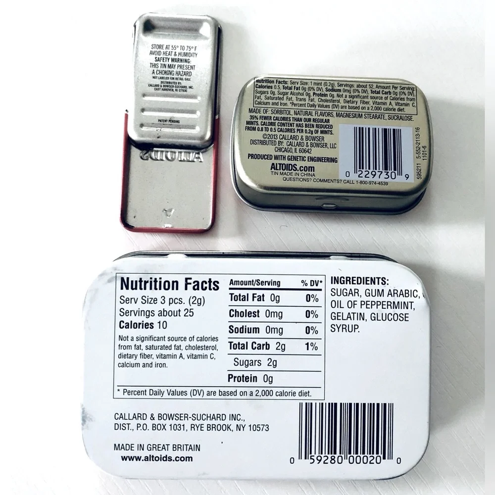 VTG  set 3 Vintage 2002 Altoids Strong Man Limited Edition Tin Peppermints - Picture 9 of 10